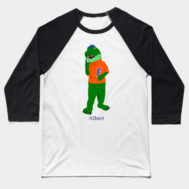 Albert Florida Gators Drawing Baseball T-Shirt by tysonstreet